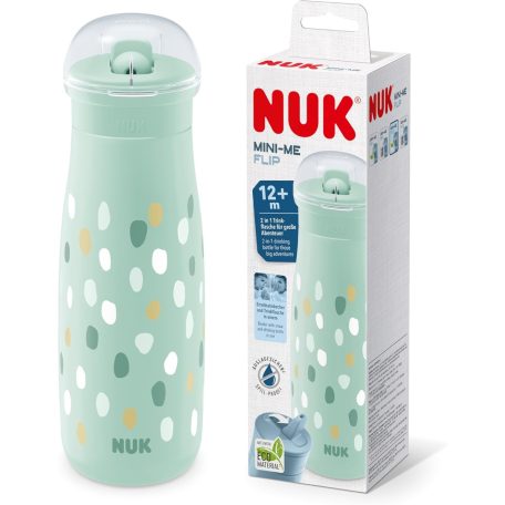 NUK Mini-Me Flip 450ml Sport kulacs 12hó+ Zöld-klón