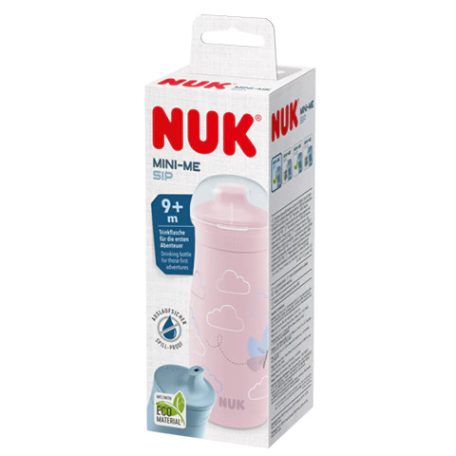 NUK Mini-Me Sip 300ml itatópohár 9hó+ Rózsaszín 