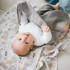 BabyOno 3 db-os színes,mintás textil pelenka - szürke