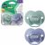 Tommee Tippee Anytime 2 db-os játszócumi 18-36 m - lila/zöld