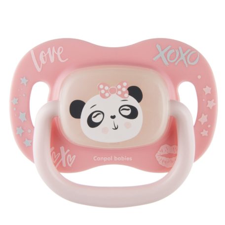 Canpol babies nyugtató szilikon cumi szimmetrikus 18 hó+ panda