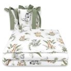 Baby Shop 3 részes babaágynemű - szafari zöld