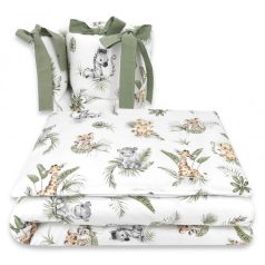 Baby Shop 3 részes babaágynemű - szafari zöld