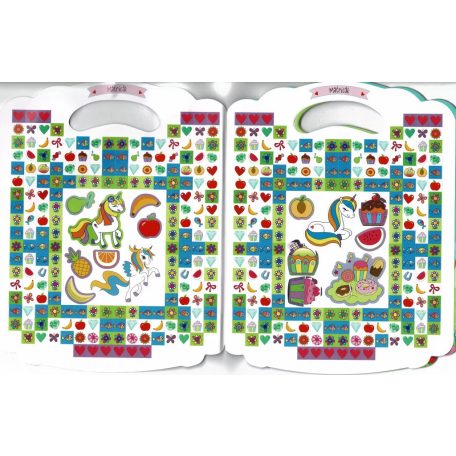 Színes foglalkoztatófüzet unikornisokkal 