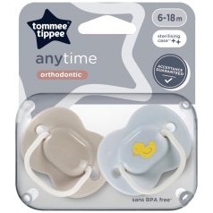 Tommee Tippee Anytime nyugtatócumi  6-18 hó 2 db  - kacsa