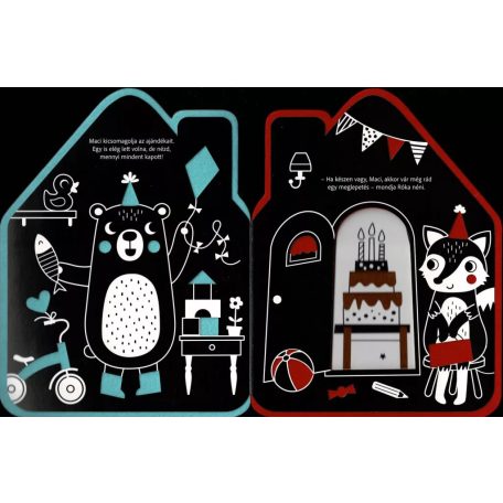 Színes házak - Maci otthona