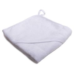   Vaganza hímzett fürdőlepedő, fürdetőkesztyűvel 80*80 cm - fehér maci