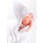 Vaganza hímzett fürdőlepedő, fürdetőkesztyűvel 80*80 cm - kék maci