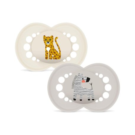 Mam Original 6+ szilikon nyugtató cumi 2 db  - zebra/leopárd