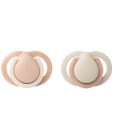 Tommee Tippee Newborn újszülött játszócumi 0-2 hó 2 db - pink/bézs