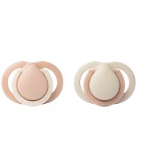  Tommee Tippee Newborn újszülött játszócumi 0-2 hó 2 db - pink/bézs