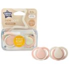 Tommee Tippee Newborn újszülött játszócumi 0-2 hó 2 db - pink/bézs