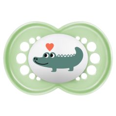 MAM Original 6+ hó szilikon nyugtató cumi - zöld krokodil