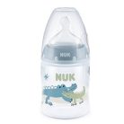 NUK First Choice Temperature Control cumisüveg 150 ml - Kék krokodilos