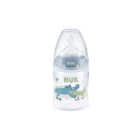 NUK First Choice Temperature Control cumisüveg 150 ml - Kék krokodilos
