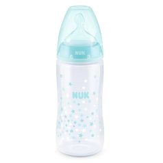   NUK First Choice Temperature Control cumisüveg 300 ml 0-6 m -  türkiz csillagos