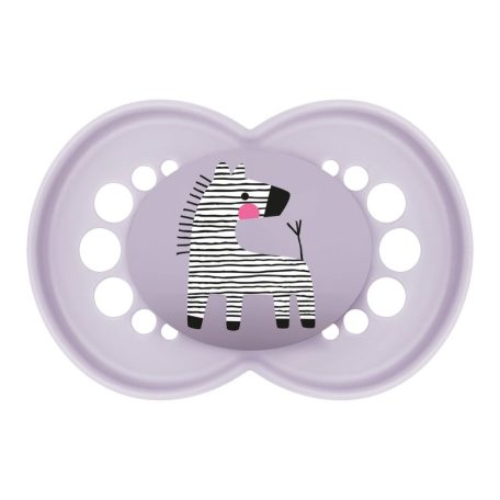 MAM Original 16+ szilikon nyugtató cumi - lila zebra