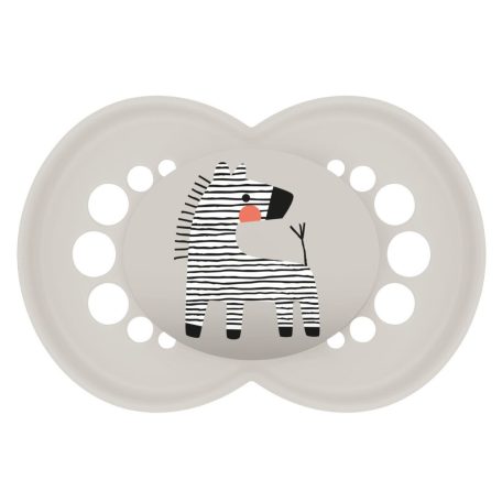 MAM Original 16+ szilikon nyugtató cumi - szürke zebra