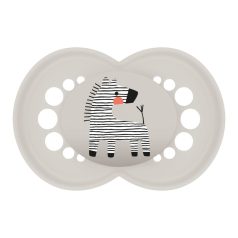 MAM Original 16+ szilikon nyugtató cumi - szürke zebra