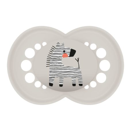 MAM Original 16+ szilikon nyugtató cumi - szürke zebra