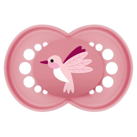 MAM Original 16+ szilikon nyugtató cumi - rózsaszín kolibri 