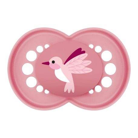 MAM Original 16+ szilikon nyugtató cumi - rózsaszín kolibri 