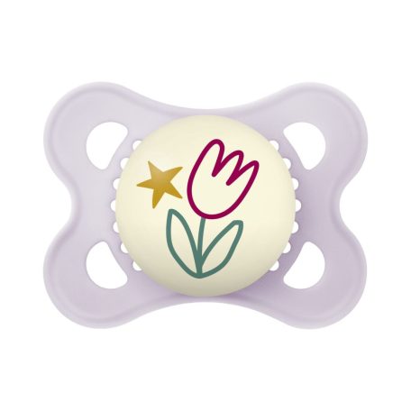 MAM Original Night szilikon nyugtató cumi  2-6 hó - tulipan