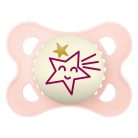 MAM Original Night szilikon nyugtató cumi  2-6 hó - rózsaszín csillag