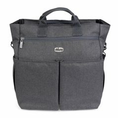   Chicco Parent Bag kismamatáska
tárolózsebekkel és pelenkázó alátéttel - Black Satin
