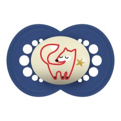 MAM Original Night 16+ szilikon nyugtató cumi - kék róka