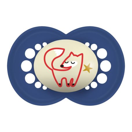 MAM Original Night 16+ szilikon nyugtató cumi - kék róka