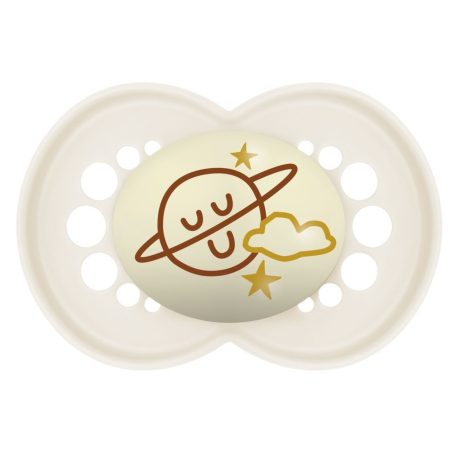 MAM Original Night 16+ szilikon nyugtató cumi - natúr bolygó