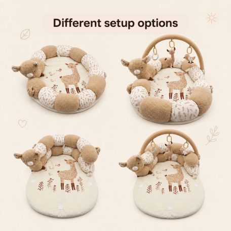 Zopa Nesty interaktív játszószőnyeg és babafészek - Sheep