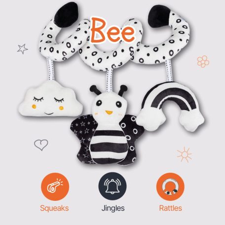 Zopa Kontrasztos fejlesztő játékspirál - Bee