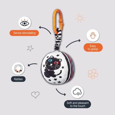Zopa Kontrasztos fejlesztő labda - Panda 