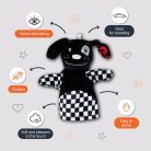 Zopa Kontrasztos fejlesztő kesztyűbáb - Dog