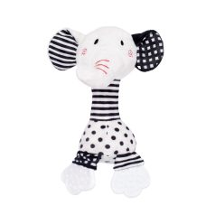   Zopa Kontrasztos fejlesztő csörgő rágókával - Elephant 
