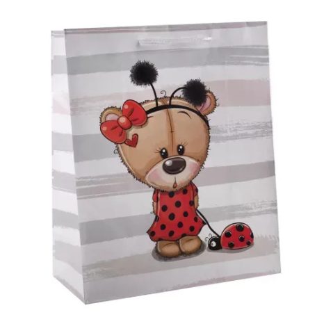 Ajándéktasak Maci Katicával 18x23 cm