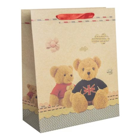 Ajándéktasak Plüss Mackók 26x32 cm