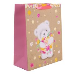 Ajándéktasak Mac virággal 26x32 cm