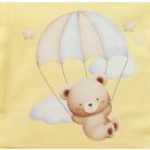 Rövid ujjú baba body sárga maci (62)