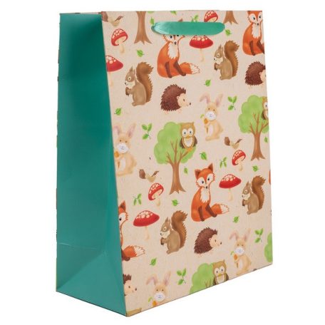 Ajándéktasak Erdei állatok  26x32 cm