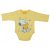 Hosszú ujjú baba body Snoopy mintával  (68) - sárga