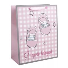 Ajándéktasak A Legszebb Kislánynak felirattal  26x32 cm