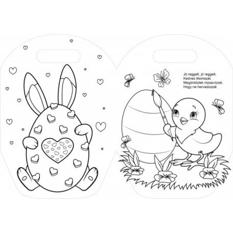 Húsvéti kosárka kifestő