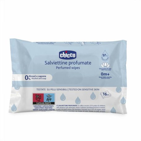 Chicco Törlőkendő illatos lótuszvizes 16 db érzékeny bőrre 0h+