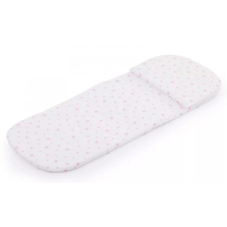 Chipolino matrac mózeskosárba 78x31x2 cm - Pink Stars