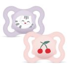 MAM Supreme szilikon nyugtató cumi 0-6 hó 2db - Lány