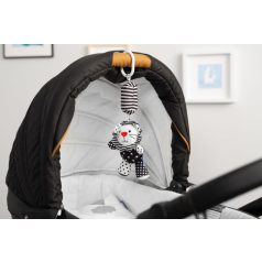 Sensillo plüss csörgő babakocsira fekete/fehér oroszlán