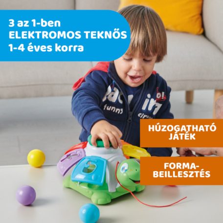 Chicco Teknősbéka és meglepetés golyók 2in1Turtle Sort&Surprise12hó+